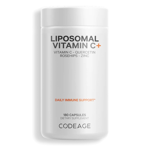 (Hàng Nhập Khẩu) Viên Uống Bổ Sung Vitamin C Liposomal 500mg - Tăng Cường Miễn Dịch, Chống Oxy Hóa, 180 Viên - Thực Phẩm Chức Năng Codeage