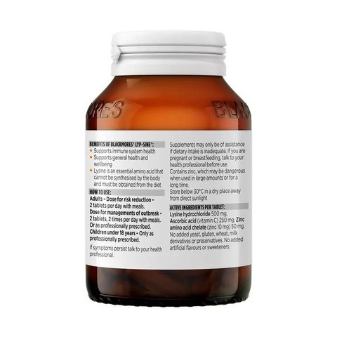 Viên Uống Blackmores Lypsine Hỗ Trợ Giảm Nhiệt Miệng 30 Viên - Vitamin Tổng Hợp Từ Úc, Giúp Làm Lành Vết Thương Miệng hiệu quả 625417