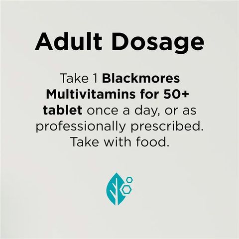 Viên Uống Bổ Sung Vitamin Tổng Hợp Blackmores Dành Cho Người Trên 50 Tuổi - Hỗ Trợ Sức Khỏe Toàn Diện, 60 Viên Úc 625439