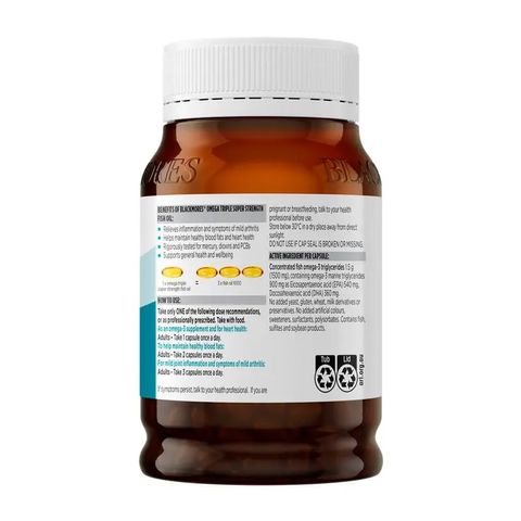 Dầu Cá Omega Triple Super Strength Fish Oil Úc 150 Viên - Hỗ Trợ Sức Khỏe Tim Mạch và Não Bộ, Tăng Cường Độ Linh Hoạt Xương Khớp 625484