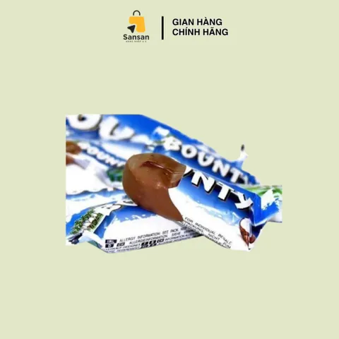 Kẹo Dừa Socola Bounty Miniatures - Hương Vị Thơm Ngon, Nguyên Liệu Mỹ, Trọng Lượng 227 Gram