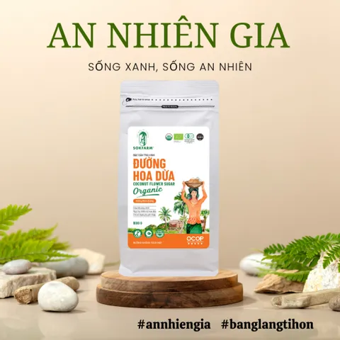 Đường hoa dừa organic Sokfarm 1kg