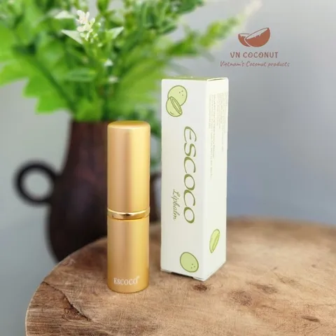Date 6/26 Son dừa dưỡng môi Escoco coconut Lip Balm