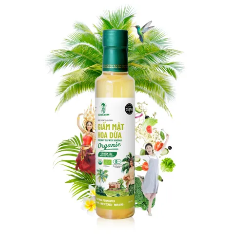 Giấm mật hoa dừa organic Sokfarm 1 lít 625737
