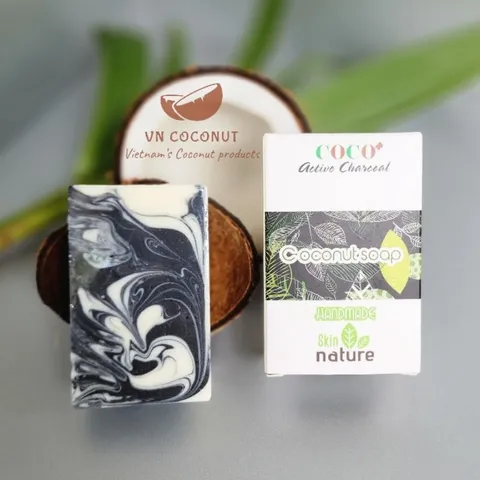 Xà bông dừa than hoạt tính phương pháp lạnh Escoco - Xà phòng thiên nhiên Handmade Soap 625740