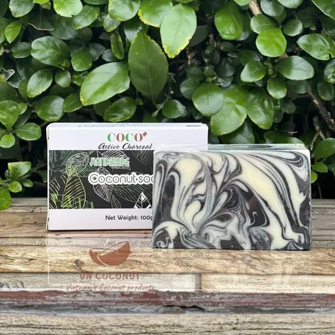 Xà bông dừa than hoạt tính phương pháp lạnh Escoco - Xà phòng thiên nhiên Handmade Soap 625740