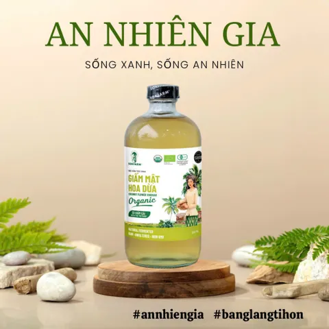 Giấm mật hoa dừa organic Sokfarm 265ml