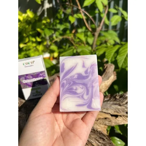 Xà bông Dừa Hương Hoa Oải Hương (Lavender) - Xà phòng thiên nhiên Handmade Soap