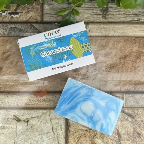 Xà bông dừa Bạc Hà phương pháp lạnh - Xà phòng thiên nhiên Handmade Soap 625758