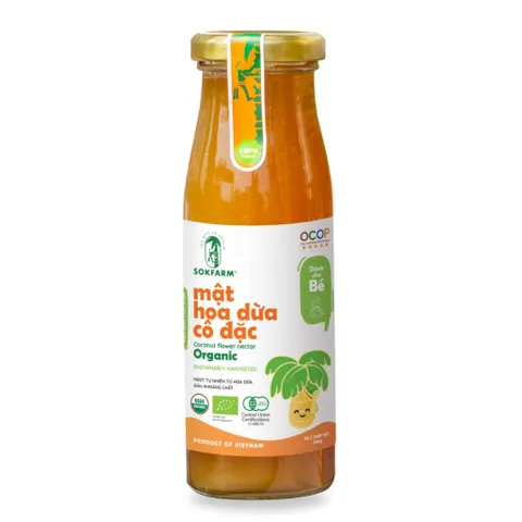 Mật hoa dừa cô đặc organic Sokfarm cho bé 250g
