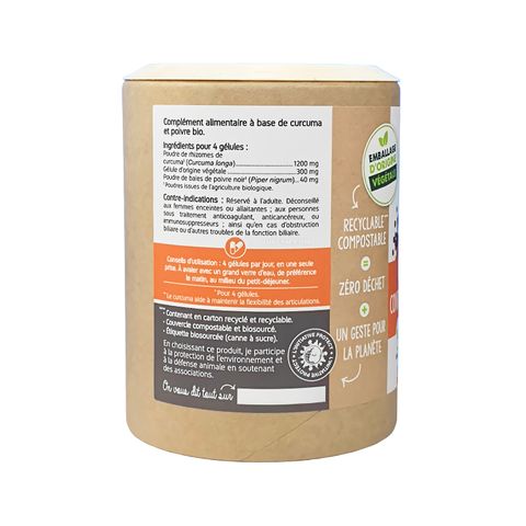 Tinh Nghệ Hữu Cơ Nat&Form Curcumin Piperine 1200mg (200 viên)