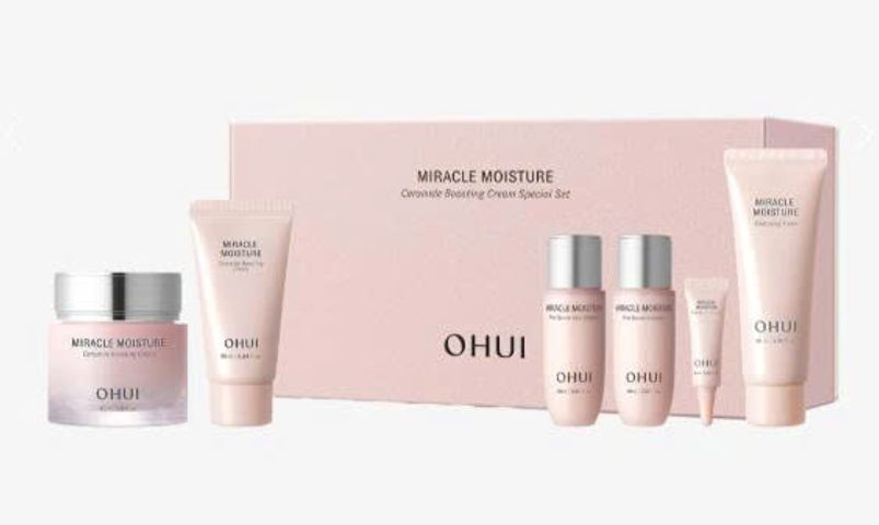 Kem Dưỡng Ẩm Ohui Miracle Moisture Ceramide 60ml - Bộ Sản Phẩm Dưỡng Ẩm Giúp Da Mịn Màng, Sáng Hồng, Chống Oxy Hoá