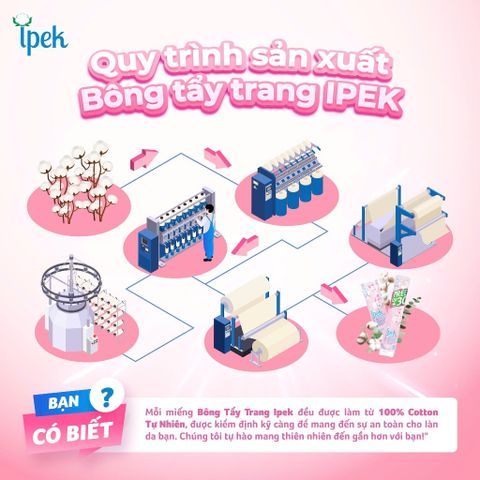 [Tặng mặt nạ] Combo 10 bông tẩy trang Ipek cotton mềm mịn xơ bông tự nhiên 150 miếng/gói (hoặc 130 miếng)
