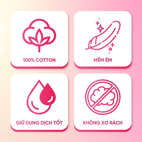 Bông tẩy trang, bông đắp toner Care4u 3 lớp cotton mềm mịn thấm hút tốt 233 miếng/ 1 gói (3x 233 miếng)
