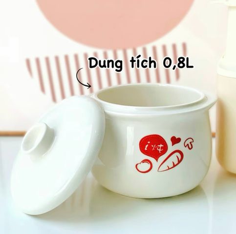 Nắp Nhựa và Xửng Hấp Bear 0.8L NNC08 - Phụ Kiện Tách Lẻ Chính Hãng Nồi Nấu Cháo Cho Bé, Thay Thế Dễ Dàng