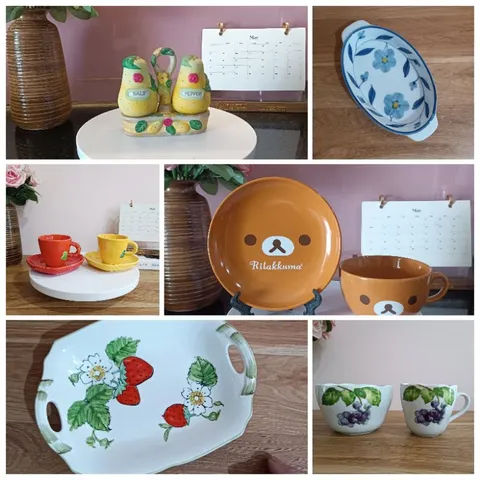 Cốc hello kitty, Chén bát đĩa gốm nhật các loại