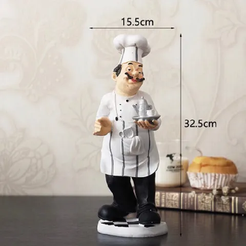 (Có video) Tượng đầu bếp trang trí bếp, decor bếp, yêu bếp nghiện nhà