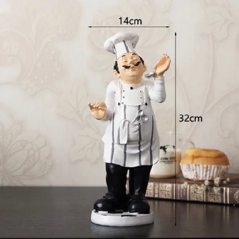 (Có video) Tượng đầu bếp trang trí bếp, decor bếp, yêu bếp nghiện nhà