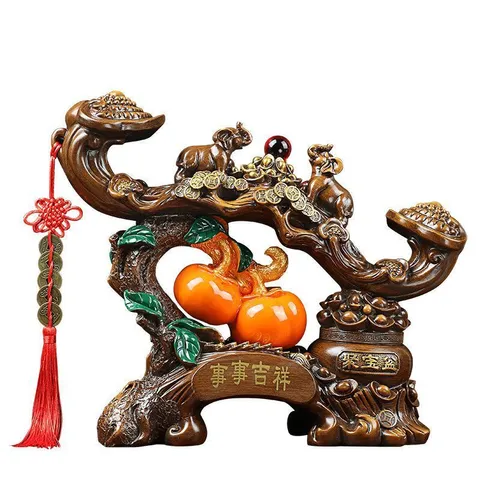 Tượng trang trí, decor nhà cửa cao cấp màu nâu, quà tặng tân gia cao cấp