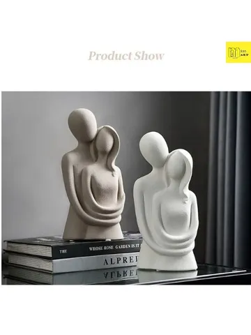 Tượng trang trí cặp đôi, decor tủ kệ tivi, giá sách, bàn trang điểm