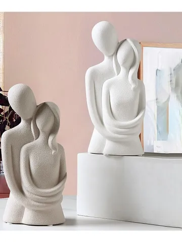 Tượng trang trí cặp đôi, decor tủ kệ tivi, giá sách, bàn trang điểm
