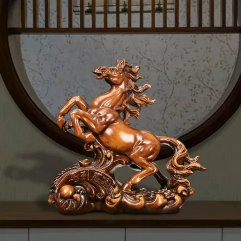 Tượng ngựa mã đáo thành công cao 22 cm