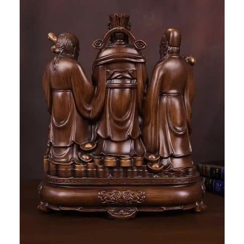 (Size 39 cm) Tượng tam đa Phúc Lộc Thọ, Tam Tinh trang trí nhà cửa, decor phòng khách, quà tặng tân gia