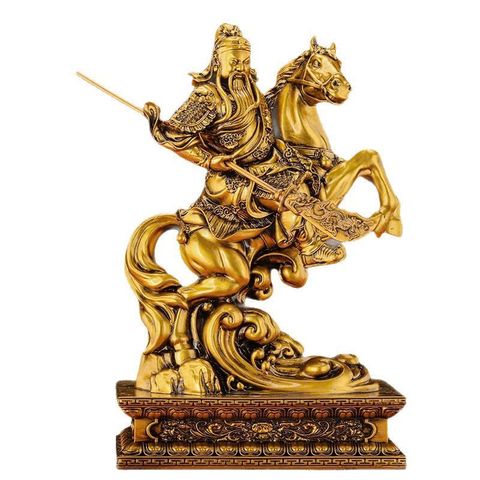 Tượng phong thủy quan công cưỡi ngựa, trang trí, decor nhà cửa, quà tặng cao cấp