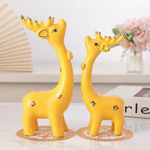 Đôi hươu sứ trang trí nhà cửa, tủ kệ, giá sách, quà lưu niệm cho bạn bè, người thân, quà tặng giáng sinh, quà noel