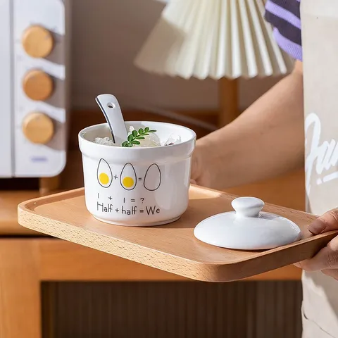 [SIZE LỚN] Cốc chưng yến, hũ chưng yến, cốc sứ, bát sứ có nắp đậy
