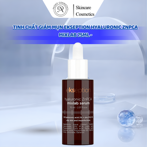 Tinh Chất Giảm Mụn Ekseption Hyaluronic ZnPCA Mixlab 75ml - Kiểm Soát Nhờn, Cấp Ẩm Và Ngăn Ngừa Mụn Trứng Cá