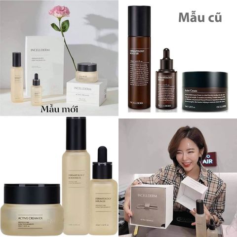 Set Incellderm 3 món dưỡng trắng, giảm thâm nám Incellderm Dermatology & Active Cream EX