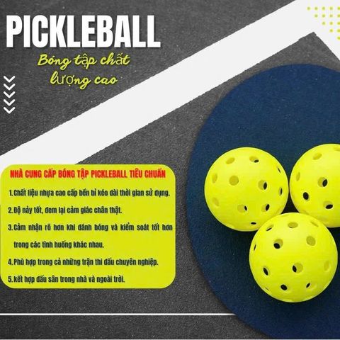 Bóng Pickleball 40 lỗ phù hợp tập luyện ngoài trời hàng chất lượng cao