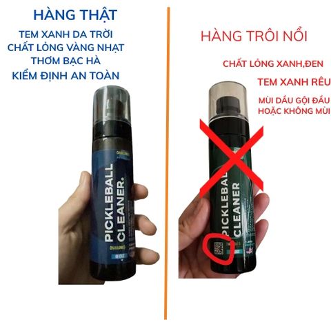 Chai xịt vệ sinh mặt vợt Pickleball cleaner chanlong dung tích 100ml (tặng 1 khăn lau)