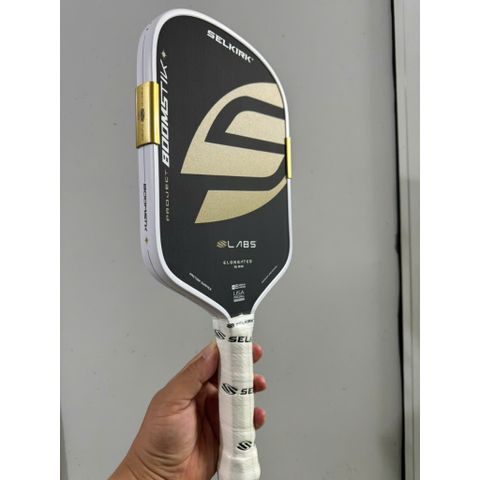 Vợt Pickleball Selkirk Boomstik Regal Limited 16mm (Đen -Vàng kim)