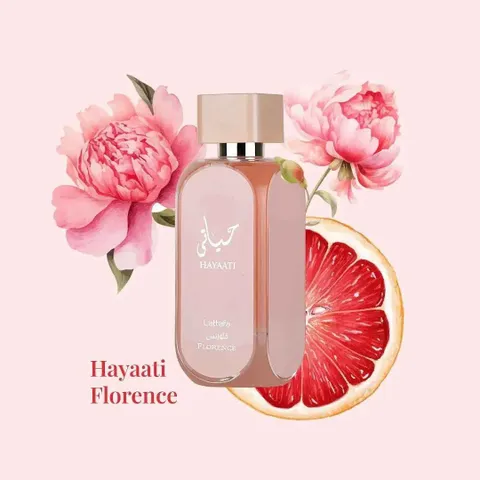 Nước Hoa Nữ Lattafa Hayaati Florence EDP 100ml – Hương Hoa Trái Cây Thanh Lịch, Lưu Hương Tốt