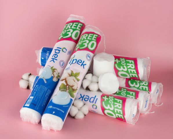 Combo 3 Bông Tẩy Trang Ipek Chính Hãng 150 Miếng - Bông Cotton Hữu Cơ, Nhẹ Nhàng Dùng Cho Da Nhạy Cảm, Khả Năng Thấm Hút Tốt