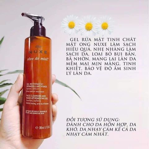 Gel Rửa Mặt & Tắm 2in1 Nuxe Rêve de Miel Face and Body Ultra-Rich Cleansing Gel 400ml – Làm Sạch & Dưỡng Ẩm Dịu Nhẹ