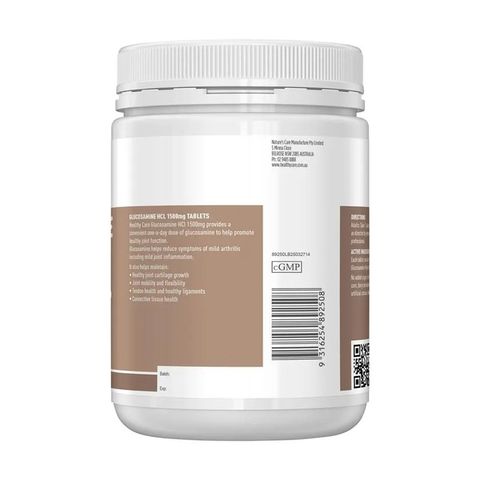 Viên Uống Bổ Xương Khớp Glucosamine HealthyCare 1500mg - Hỗ Trợ Sức Khỏe Khớp Từ Úc - 400 Viên Cải Thiện Độ Linh Hoạt 626953
