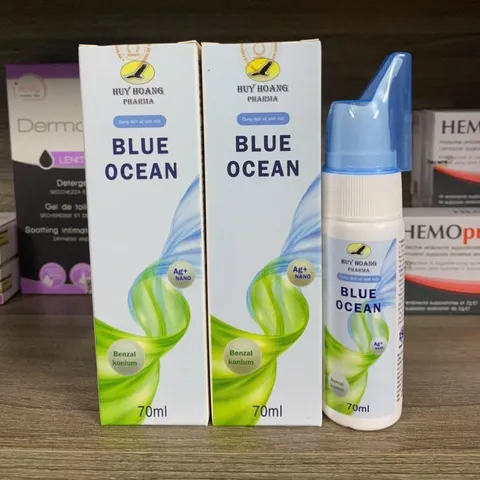 (Chính hãng) Xịt Mũi hỗ trợ sát khuẩn mũi [TPBVSK Blue Ocean BB] - Chai 70ml