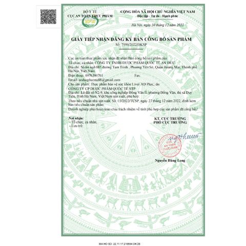 (Chính Hãng) Viên Uống Giải Độc Gan, Tăng Cường Chức Năng Gan [TPBVSK Liver AD PLUS] - H/30 viên
