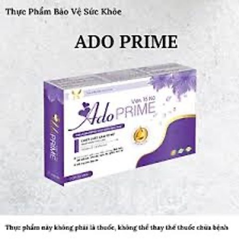 (Chính hãng) Viên uống Nội Tiết Tố, Hỗ trợ giảm bốc hoả, khô da[TPBVSK Ado Prime TÍM] - H/30 viên