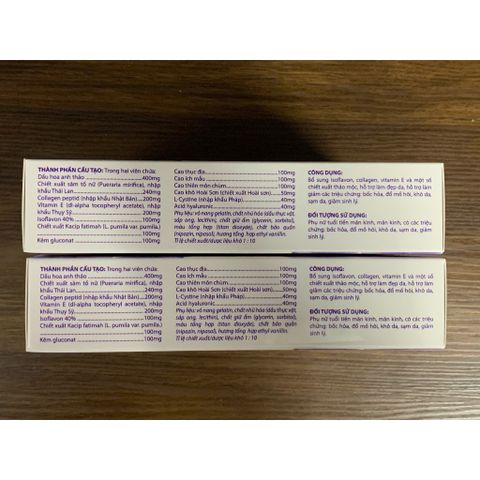 (Chính hãng) Viên uống Nội Tiết Tố, Hỗ trợ giảm bốc hoả, khô da[TPBVSK Ado Prime TÍM] - H/30 viên