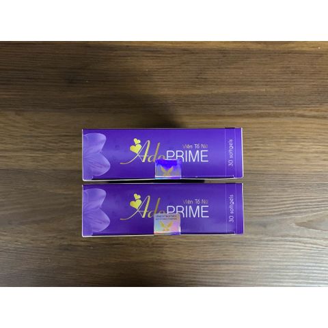 (Chính hãng) Viên uống Nội Tiết Tố, Hỗ trợ giảm bốc hoả, khô da[TPBVSK Ado Prime TÍM] - H/30 viên