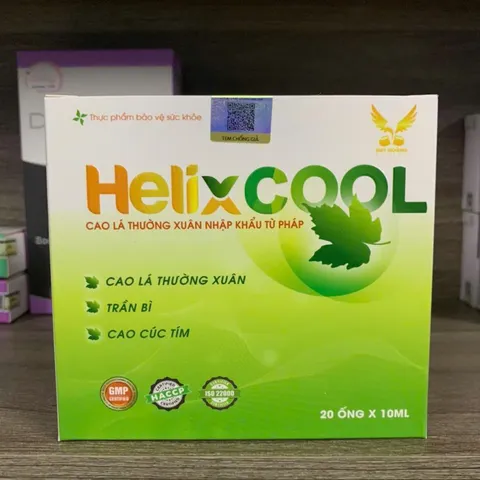 (Chính hãng) Hỗ trợ giảm ho, bổ phế, đau rát họng [TPBVSK HELIX COOL] - H/20 ống x10ml - helixcool - helix