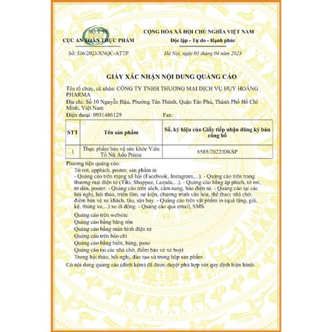 (Chính hãng) Viên uống Nội Tiết Tố, Hỗ trợ giảm bốc hoả, khô da[TPBVSK Ado Prime TÍM] - H/30 viên