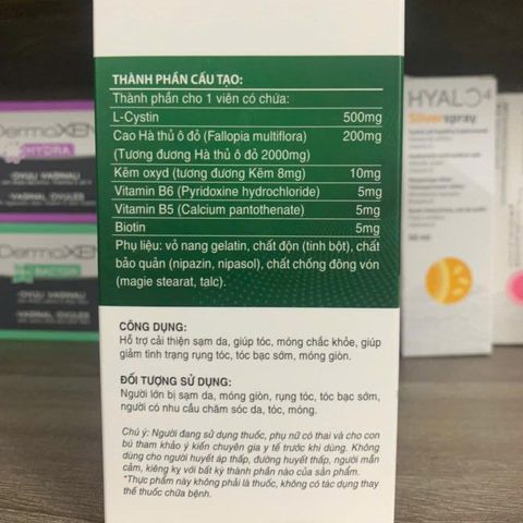 (Chính hãng) Viên Uống Hỗ Trợ Đẹp Da, Tóc, Móng [TPBVSK Ado Biocystine]- H/30 viên