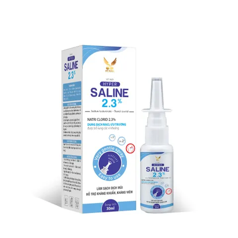 (Chính hãng) Xịt Mũi Hỗ Trợ Kháng Khuẩn, Làm Sạch Dịch Mũi [TPBVSK Hyper Saline 2.3%] - Chai 30ml