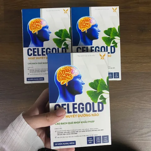 (Chính Hãng) Combo 3 Hộp Hỗ Trợ Hoạt Huyết, Tuần Hoàn Não [3H TPBVSK Celegold] - 3H x 30viên
