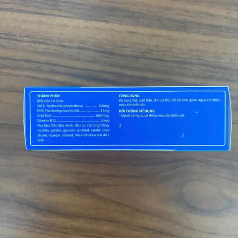 (Chính hãng) Viên Uống Hỗ Trợ Bổ Sung Sắt [TPBVSK Fefolic QT] - H/30 viên